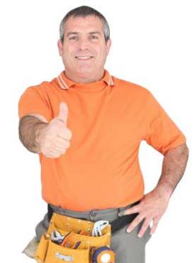 Denver sprinkler repair man gives the thumbs up