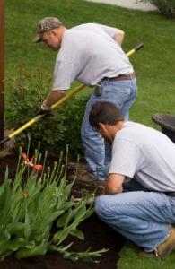 a sprinkler installation can keep planting beds looking great